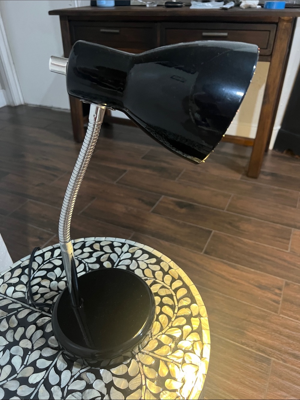 Black Adjustable Gooseneck Desk Lamp - Home Dining